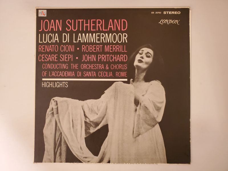 Joan Sutherland Lucia di Lammermoor (Highlights) vinyl record